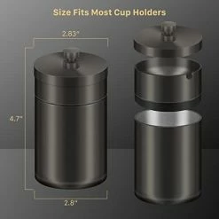 Buy ✔️ Car Ashtray With Lid Smell Proof,Stainless Steel Portable Smokeless Cigarette Ashtrays,Detachable Windproof Automatically Extinguished Ash Tray For Travel Home Office Outdoor Black ???? 13 Buy ✔️ Car Ashtray With Lid Smell Proof,Stainless Steel Portable Smokeless Cigarette Ashtrays,Detachable Windproof Automatically Extinguished Ash Tray For Travel Home Office Outdoor Black ???? -Car Seat Covers shop 310q2ueGJPL