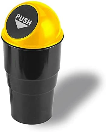 Buy ???? Mini Car Trash Can, Small Automatic Portable Trash Can With Lid, For Car Home Office (Black) Gray-1 Pack ???? 17 Buy ???? Mini Car Trash Can, Small Automatic Portable Trash Can With Lid, For Car Home Office (Black) Gray-1 Pack ???? - Image 15