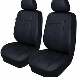 Wholesale ???? Car Seat Covers Protects Water Proof Faux Leather Carbon Fiber Front And Rear Bench (Black Black, Full Set -- 9PCS) ⌛ -Car Seat Covers shop 314bhXYssgL. AC