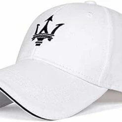 Flash Sale ✨ CJZY Car Hats Embroidered Adjustable ⚾ Baseball Caps Racing Motor Hat Racing Apparel Fit Car Accessories Fit Maserati White ???? -Car Seat Covers shop 314cOXAo3L. AC