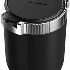 Budget ???? Car Ashtray With Lid Smell Proof,Portable Ashtray For Car,Easy Clean Up Detachable Stainless Car Ashtray With Lid Blue Led Light For Most Car Cup Holder (silver) ???? -Car Seat Covers shop 316vzEySc L. AC