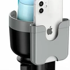 Hot Sale ???? 2-in-1 Car Cup Holder Expander Adapter With Adjustable Base, Car Cup Holder Expander Organizer With Phone Holder, Fits Hydro Flask, Yeti, Nalgene, Large 32/40 Oz Drinks Bottles,Black ???? -Car Seat Covers shop 31BAAWryYhL. AC