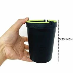 Deals ???? (3 Pack Jumbo) Glow In The Dark Butt Bucket Ashtray Cigarette Self-Extinguishing Cup Car Ash Holder Portable Truck Home Office Black ???? -Car Seat Covers shop 31Bm0PrsU3S