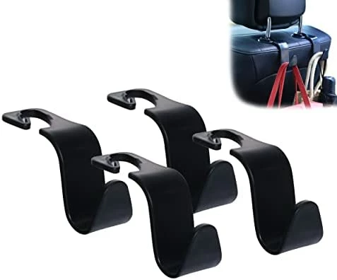 Discount ⌛ Car Seat Headrest Hook 4 Pack Hanger Storage Organizer Universal For ???? Handbag Purse ???? Coat Fit Universal Vehicle Car Black With Buckle ???? 8 Discount ⌛ Car Seat Headrest Hook 4 Pack Hanger Storage Organizer Universal For ???? Handbag Purse ???? Coat Fit Universal Vehicle Car Black With Buckle ???? - Image 6