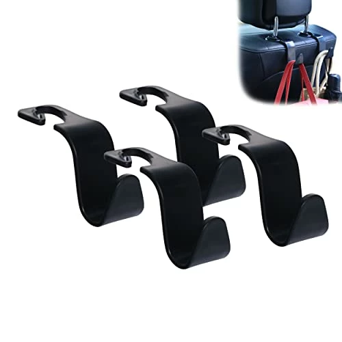 Discount ⌛ Car Seat Headrest Hook 4 Pack Hanger Storage Organizer Universal For ???? Handbag Purse ???? Coat Fit Universal Vehicle Car Black With Buckle ???? 3 Discount ⌛ Car Seat Headrest Hook 4 Pack Hanger Storage Organizer Universal For ???? Handbag Purse ???? Coat Fit Universal Vehicle Car Black With Buckle ????