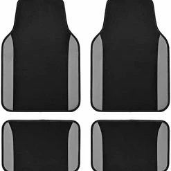 Best reviews of ???? Ainbow Waterproof Universal Fit Faux Leather Car Carpet- Anti-Slip Nibbed Backing Floor Mats For SUV, Vans,Sedans,Trucks, Automotive Set Of 4 For ???? Women&Cute Girly (Black With Pink) Black With Mint ???? -Car Seat Covers shop 31HvJU6 2JL. AC