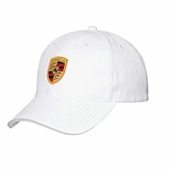 Coupon ???? Porsche Crest Logo White ⚾ Baseball Cap ⌛