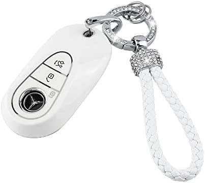 Discount ???? UHONSN For Nissan Key Fob Cover 4 Button Auto Start Soft TPU Smart Keyless Case Keys Protector Chain Cute Car Accessories Girly White ⌛ 12 Discount ???? UHONSN For Nissan Key Fob Cover 4 Button Auto Start Soft TPU Smart Keyless Case Keys Protector Chain Cute Car Accessories Girly White ⌛ - Image 10