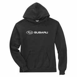 Cheapest ⌛ Subaru Logo Black Basic Pullover Forester Impreza WRX STI Ascent Outback Legacy Crosstrek BRZ Hoodie New Sweatshirt (Large) ✔️