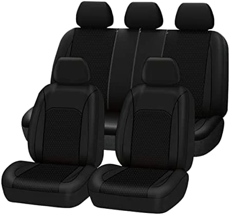 Promo ???? Car Seat Covers Front Seats Rear Bench Polyester Car Seat Protectors Easy Installations Rear Bench Split Classic Man Lady Truck (Full Set -- Low Back, Black Purple)… ???? 7 Promo ???? Car Seat Covers Front Seats Rear Bench Polyester Car Seat Protectors Easy Installations Rear Bench Split Classic Man Lady Truck (Full Set -- Low Back, Black Purple)… ???? - Image 5