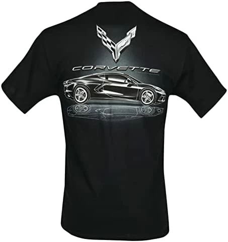 New ⌛ C8 Corvette Stingray Metallic Tonal Reflections T-Shirt : Black (X-Large) ???? 6 New ⌛ C8 Corvette Stingray Metallic Tonal Reflections T-Shirt : Black (X-Large) ???? - Image 4