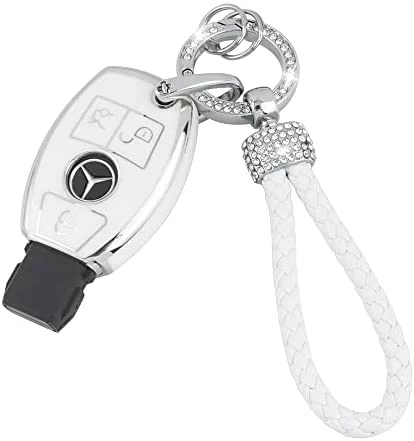 Discount ???? UHONSN For Nissan Key Fob Cover 4 Button Auto Start Soft TPU Smart Keyless Case Keys Protector Chain Cute Car Accessories Girly White ⌛ 11 Discount ???? UHONSN For Nissan Key Fob Cover 4 Button Auto Start Soft TPU Smart Keyless Case Keys Protector Chain Cute Car Accessories Girly White ⌛ - Image 9
