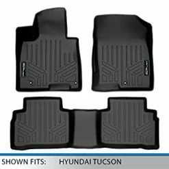 Deals ???? All Weather Custom Fit Black 2 Row Floor Mat Liner Set Compatible With 2022-2023 Hyundai Tucson ???? -Car Seat Covers shop 31SbTb3QrdS