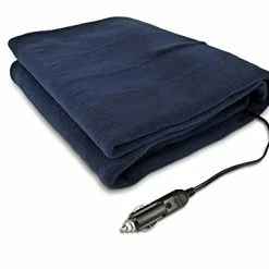 Coupon ???? 1222U 12V Electric Heated Blanket Navy ????