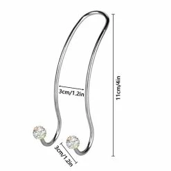 Hot Sale ???? Auto Hooks Bling Car Hangers Organizer Seat Headrest Hooks Strong And Durable Backseat Hanger Storage Universal For SUV Truck Vehicle 2 Pack (White) ????