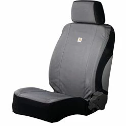 Budget ✔️ Universal Nylon Duck Canvas Fitted Bucket Seat Covers, Durable Seat Protection With Rain Defender Carhartt Brown ????