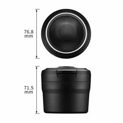 Promo ???? Car Ashtray With Lid Easy Clean Up Detachable Auto Ashtray LED Light Indicator Detachable Car Ash Tray Multifunctional Mini Car Trash Can Portable Smokeless Ashtray For Car Cup Holder Home Office Gray ???? -Car Seat Covers shop 31dDwOoC7UL