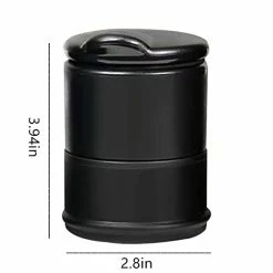 Budget ???? Portable Car Ashtray With Lid Smell Proof, Cigarette Ashtray Cup Holder For Truck Auto Office, Home, Car Ashtray (Black) ???? -Car Seat Covers shop 31eswtj5loL