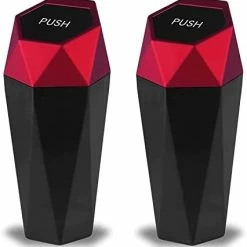 Best Sale ???? Car Trash Can With Lid, Diamond Design Small Automatic Portable Trash Can, Easy To Clean, Used In Car Home Office (Black) ???? -Car Seat Covers shop 31f20zPyoML. AC