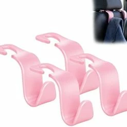 Hot Sale ❤️ Car Seat Headrest Hook 4 Pack Hanger Storage Organizer Universal For ???? Handbag Purse ???? Coat Fit Universal Vehicle Car Black S Type ???? -Car Seat Covers shop 31fnY4USML. AC