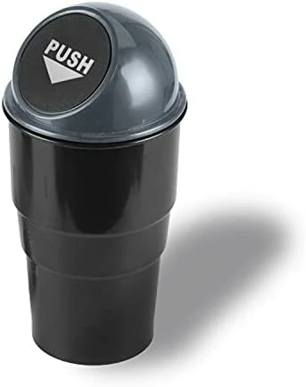 Buy ???? Mini Car Trash Can, Small Automatic Portable Trash Can With Lid, For Car Home Office (Black) Gray-1 Pack ???? 13 Buy ???? Mini Car Trash Can, Small Automatic Portable Trash Can With Lid, For Car Home Office (Black) Gray-1 Pack ???? - Image 11