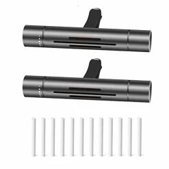 Buy ???? Car Diffuser Vent Clip Essential Oil Vent Clip Pack 2 And 12 Reusable Refill Sticks Car Aromatherapy ????