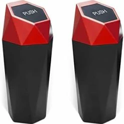 Deals ❤️ 2PCS Car Trash Can With Lid, Mini Portable Auto Garbage Can, Small Leakproof Diamond Design Trash Dustbin, Waterproof Vehicle Rubbish Bins For Automotive Car, Home, Office, Kitchen, Bedroom (Black, 2) ???? -Car Seat Covers shop 31isILn1txL. AC