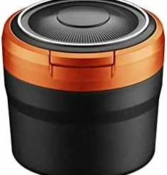 Promo ???? Car Ashtray With Lid Easy Clean Up Detachable Auto Ashtray LED Light Indicator Detachable Car Ash Tray Multifunctional Mini Car Trash Can Portable Smokeless Ashtray For Car Cup Holder Home Office Gray ???? -Car Seat Covers shop 31jq9rcDq7L. AC