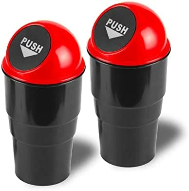 Buy ???? Mini Car Trash Can, Small Automatic Portable Trash Can With Lid, For Car Home Office (Black) Gray-1 Pack ???? 16 Buy ???? Mini Car Trash Can, Small Automatic Portable Trash Can With Lid, For Car Home Office (Black) Gray-1 Pack ???? - Image 14