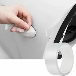 Brand new ⌛ Anti-Scratch Anti-Collision Adhesive Strip Car Door Edge Guard Protector Strip Car Door Scuff Plate Protectors Transparent Invisible Tape For Rear Bumper/Door(33Ft X 2In) ???? -Car Seat Covers shop 31lyAfvQL. AC