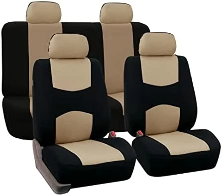 Promo ???? Car Seat Covers Front Set In Black Cloth - Car Seat Covers For Low Back Car Seats With Removable Headrest, Universal Fit, Automotive Seat Covers, Washable Car Seat Cover For SUV, Sedan, Van Yellow ???? 7 Promo ???? Car Seat Covers Front Set In Black Cloth - Car Seat Covers For Low Back Car Seats With Removable Headrest, Universal Fit, Automotive Seat Covers, Washable Car Seat Cover For SUV, Sedan, Van Yellow ???? - Image 5