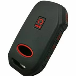 Discount ???? Silicone Rubber Key Fob Cover Compatible With 2022 2023 Kia Cadenza Forte Forte5 K5 NIRO Rio Seltos Sorento Soul Sportage Stinger Telluride (Black With Red Black With White) ⌛ -Car Seat Covers shop 31o92HHNfRL