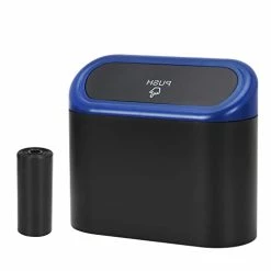 Best Sale ???? Portable Hanging Mini Car Trash Can,Wastebasket Trash Can With Lid, Plastic Desktops Trash Can, Garbage Can For Car Office Home,Waterproof Odorless Garbage Can (Black, 1) ✔️ -Car Seat Covers shop 31pWY083dLL