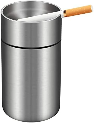 Buy ✔️ Car Ashtray With Lid Smell Proof,Stainless Steel Portable Smokeless Cigarette Ashtrays,Detachable Windproof Automatically Extinguished Ash Tray For Travel Home Office Outdoor Black ???? 10 Buy ✔️ Car Ashtray With Lid Smell Proof,Stainless Steel Portable Smokeless Cigarette Ashtrays,Detachable Windproof Automatically Extinguished Ash Tray For Travel Home Office Outdoor Black ???? - Image 8