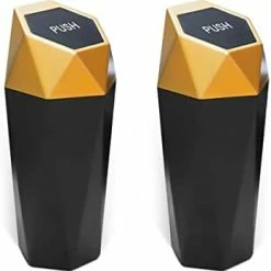 Deals ❤️ 2PCS Car Trash Can With Lid, Mini Portable Auto Garbage Can, Small Leakproof Diamond Design Trash Dustbin, Waterproof Vehicle Rubbish Bins For Automotive Car, Home, Office, Kitchen, Bedroom (Black, 2) ???? -Car Seat Covers shop 31tdPILQk5L. AC