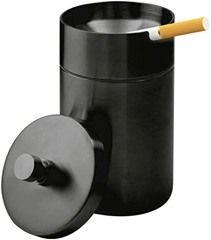 Best Sale ???? Stainless Steel Auto Ashtrays With Lid Car Ashtray Smell Proof Portable Smokeless Detachable Windproof Extinguished Butt Bucket Ash Tray For Car Cup Holder (Silver) Stainless Steel-silver ???? 8 Best Sale ???? Stainless Steel Auto Ashtrays With Lid Car Ashtray Smell Proof Portable Smokeless Detachable Windproof Extinguished Butt Bucket Ash Tray For Car Cup Holder (Silver) Stainless Steel-silver ???? - Image 6