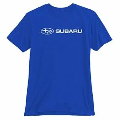 Flash Sale ???? Subaru Genuine Official Basic Blue Tee T ???? Shirt Impreza Sti WRX Ascent Legacy Outback Forester BRZ Crosstrek New OEM Racing (Large) ????