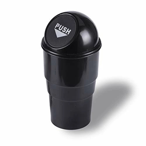 Buy ???? Mini Car Trash Can, Small Automatic Portable Trash Can With Lid, For Car Home Office (Black) Gray-1 Pack ???? 3 Buy ???? Mini Car Trash Can, Small Automatic Portable Trash Can With Lid, For Car Home Office (Black) Gray-1 Pack ????