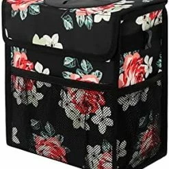 Coupon ???? Car Trash Can Leak Proof Car Trash Bin Waterproof Car Garbage Can With Lid For SUV Front Seat Multipurpose Car Hanging Bag For Headrest Collapsible And Portable With Storage Mesh Pocket, Black ???? -Car Seat Covers shop 41 4dXOBnOL. AC