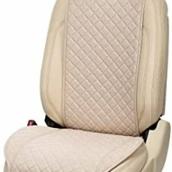 Outlet ❤️ Linen Car Seat Cover For All Seasons Soft & Breathable Front Premium Covers With Non-Slip Protector Universal Fits Most Automotive, Van, SUV, Truck - 1 Unit Black Wings ???? -Car Seat Covers shop 41 6en0JRuL. AC