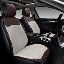 Top 10 ⌛ Front Seat Covers, Waterproof Leatheratte Car Seat Protector 2 Pieces, Protective Seat Cushions Universal Fit Most Vehicles, Sedans, SUVs, Trucks And Vans, Line Pattern ???? -Car Seat Covers shop 41 BMZ2o0uL. AC