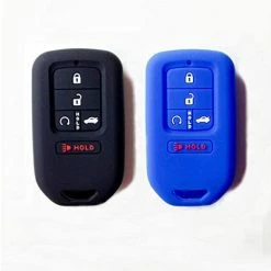 New ???? Silicone Key Fob Cover For Honda Accord Civic CR-V CRV Pilot Passport Insight EX EX-L Touring | Car Accessory | Key Protection Case - 2 Pcs (Black) ???? -Car Seat Covers shop 41 LZKJGFfL. AC