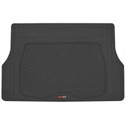 Discount ???? Heavy Duty Utility Cargo Liner Floor Mats For Car Truck SUV, Trimmable To Fit Trunk, All Weather Protection Gray ????