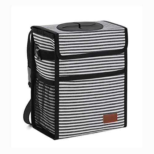 Wholesale ???? Car Trash Can Leak Proof Car Trash Bag Waterproof Car Garbage Can With Lid For SUV Front Seat Multipurpose Car Hanging For Headrest Collapsible And Portable With Storage Mesh Pocket, Black ???? 10 Wholesale ???? Car Trash Can Leak Proof Car Trash Bag Waterproof Car Garbage Can With Lid For SUV Front Seat Multipurpose Car Hanging For Headrest Collapsible And Portable With Storage Mesh Pocket, Black ???? - Image 8