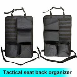 Best Pirce ???? 2PCS Tactical Seat Back Organizer Molle Car Backseat Gun Rack Shotgun Holder Panel Accessories Vehicle Seatback Rear Storage Cover Protector For Truck MPV Wrangler ⌛