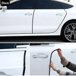 Outlet ???? Car Door Edge Guards, 16Ft Universal Rubber Seal Protector U Shape Edge Trim Car Door Edge Protection For Most Car, Aluminum Boat Edge Guards (Black/16FT) ⌛ -Car Seat Covers shop 411PUxRfxZL