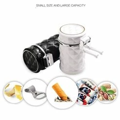 Outlet ???? Auto Car Ashtray Portable With Blue LED Light Ashtray Smokeless Smoking Stand Cylinder Cup Holder (Black) ⭐ -Car Seat Covers shop 411Uej3O9qL