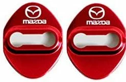 Coupon ???? Stainless Steel Car Door Lock Latches Cover Protector For For Mazda 3,6, Miata MX-5 CX-3,CX-5,CX-9 Car, 3M Adhesive Backing（ Pack Of 4） (Red) ✔️ -Car Seat Covers shop 411s1nQUoRL. AC