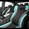 Outlet ✔️ Line Rider Sporty Car Seat Covers Full Set With 4Pcs Waterproof Car Floor Mats Universal Fit Airbag Compatible Automotive Interior Covers For Sedans, Trucks,Vans,SUV (Combo Set, Black & Mint) ???? -Car Seat Covers shop 412MpYYj6jL