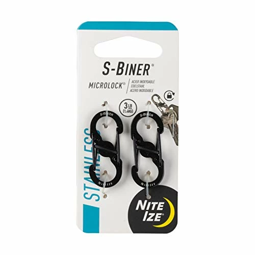 Cheapest ???? Nite Ize S-Biner MicroLock, Locking Key Holder, Stainless-Steel, Black, 2 Count (Pack Of 1) ⭐ 3 Cheapest ???? Nite Ize S-Biner MicroLock, Locking Key Holder, Stainless-Steel, Black, 2 Count (Pack Of 1) ⭐